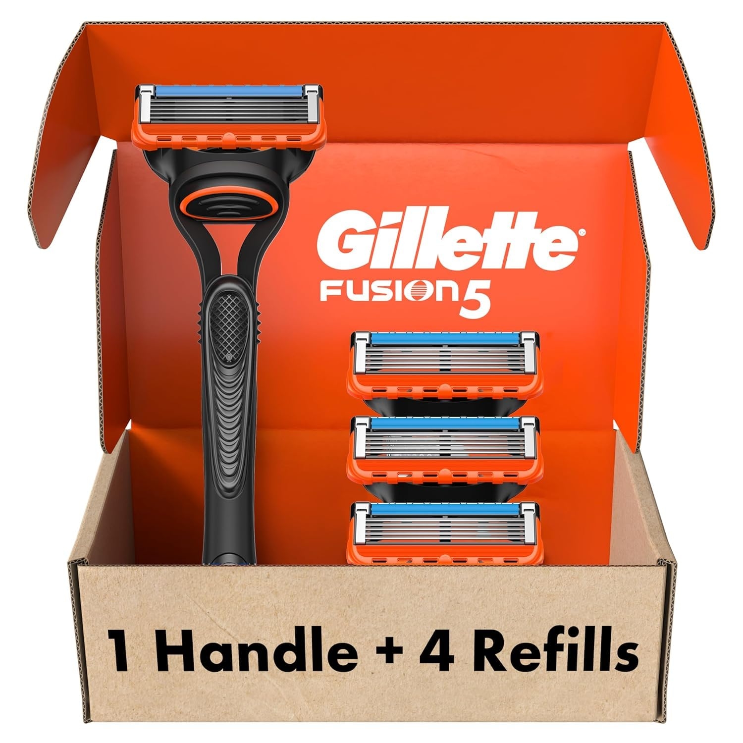 Gillette Fusion5 Men's Razor Blades - 4 Cartridge Refills 1