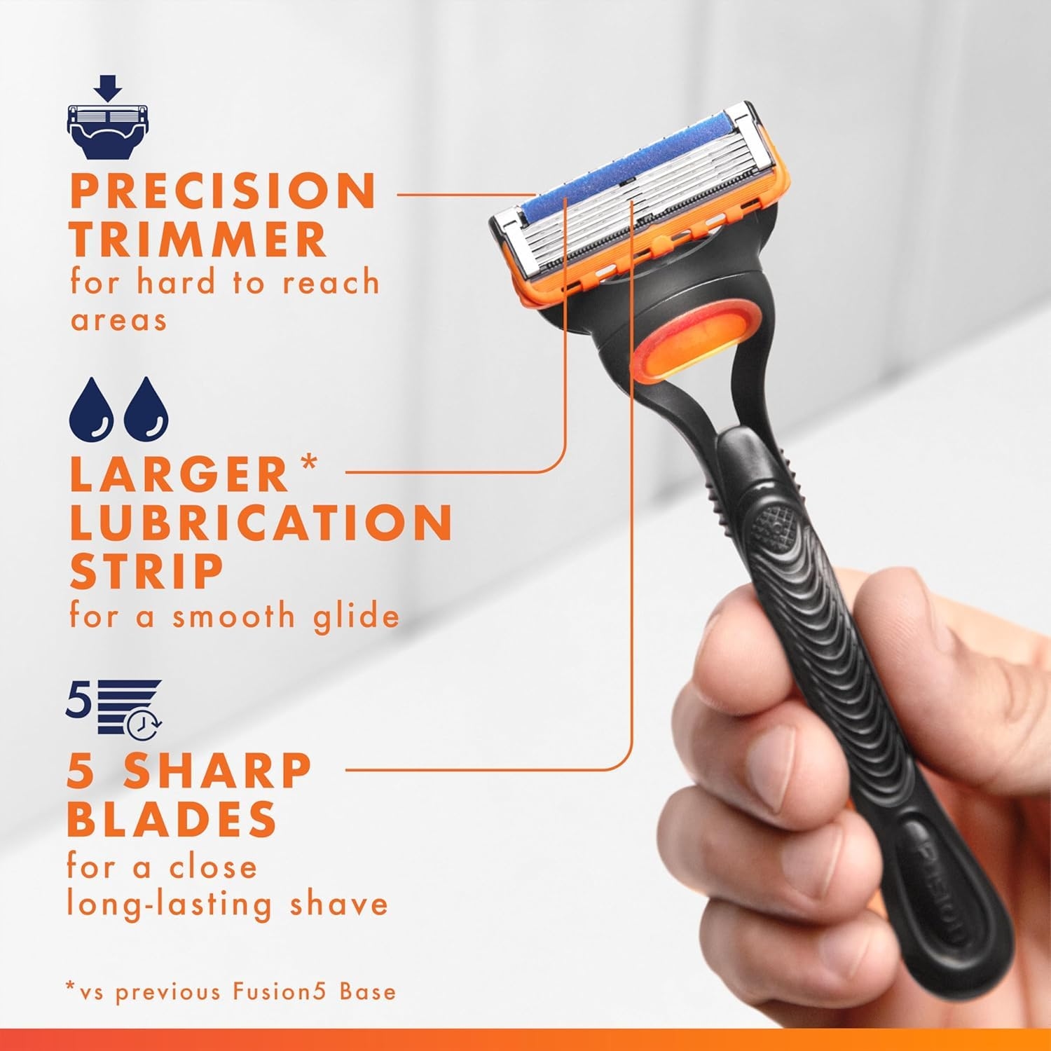 Gillette Fusion5 Men's Razor Blades - 4 Cartridge Refills 2
