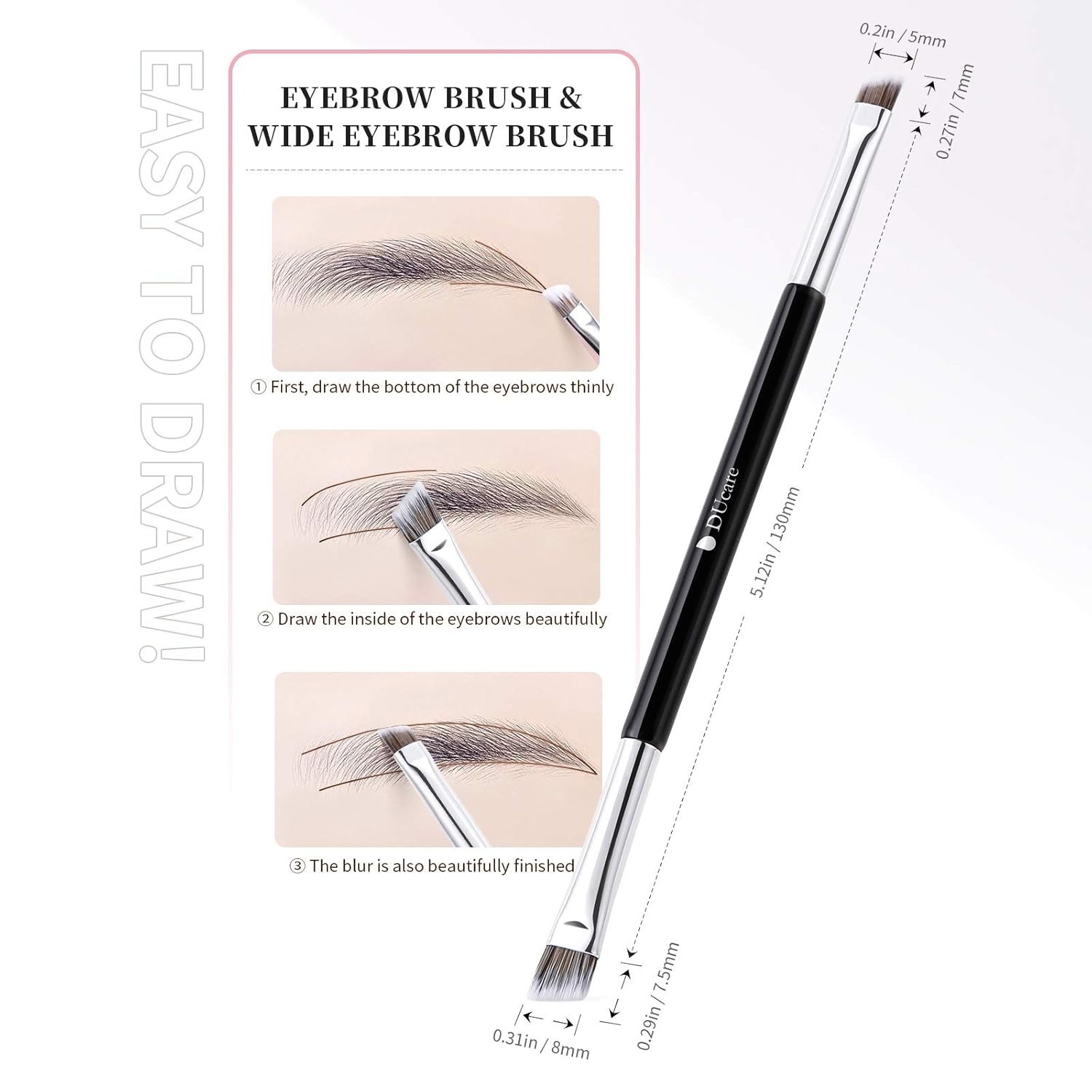 Double Ended Angled makup brush 3