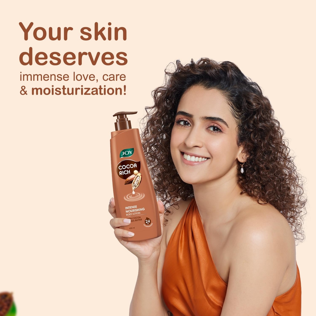 J0Y Cocoa Rich Body Lotion With Shea Butter & Cocoa Butter for 24 Hour Nourishment (400ml) 3