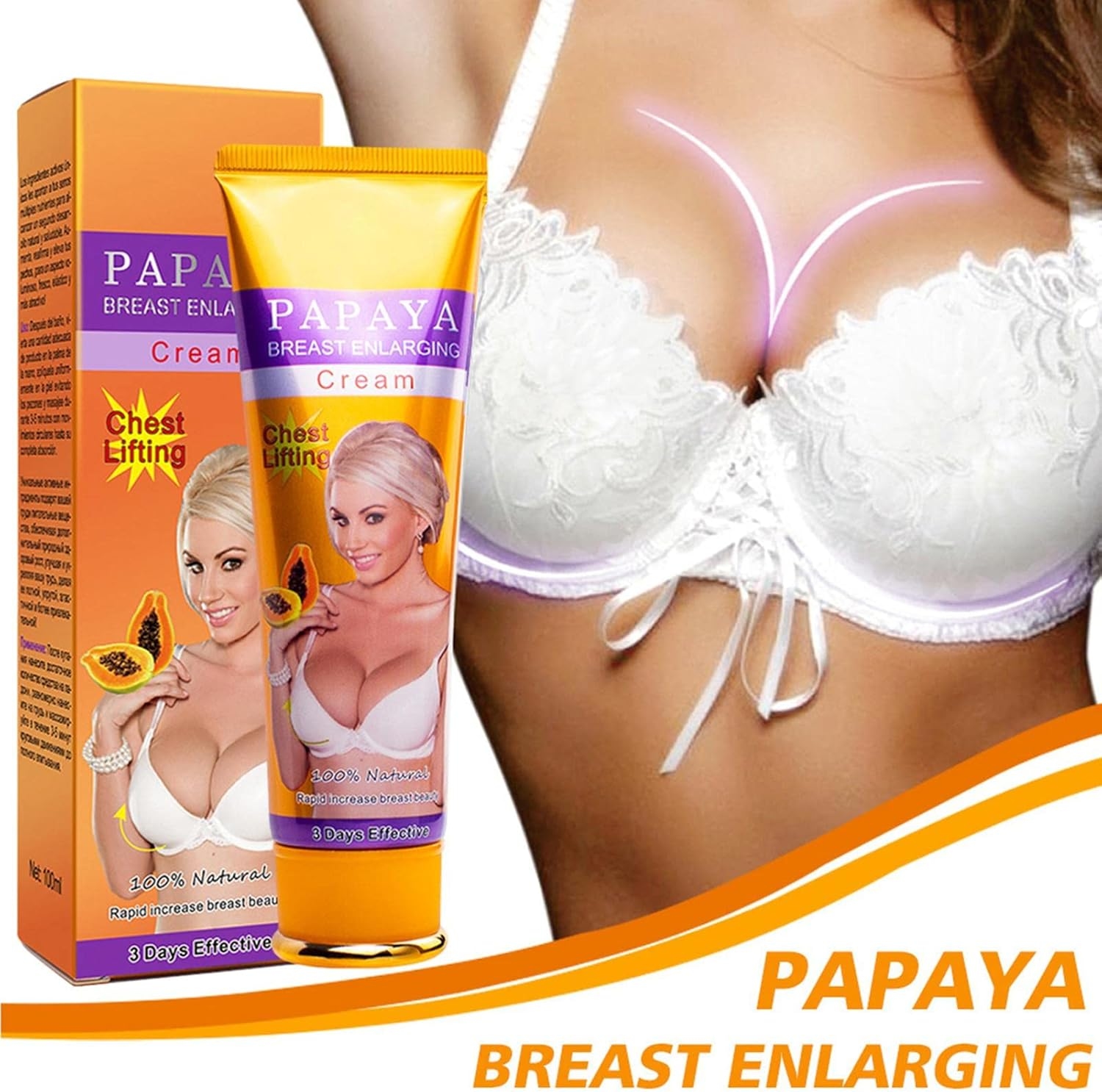 AICHUN BEAUTY Natural Papaya Breast Enlarging Cream 4