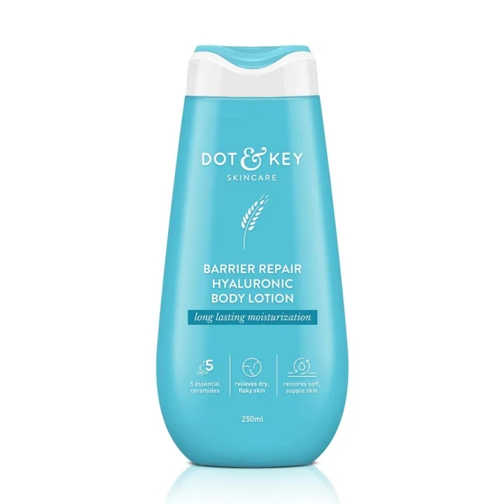 Dot & Key Barrier Repair Hyaluronic Body Lotion for Deep Nourishing & Long Lasting Moisturization | With Hyaluronic & 5 Essential Ceramides |Quick Absorbing & Non Greasy | For Dry & Flaky Skin | 250ml 1