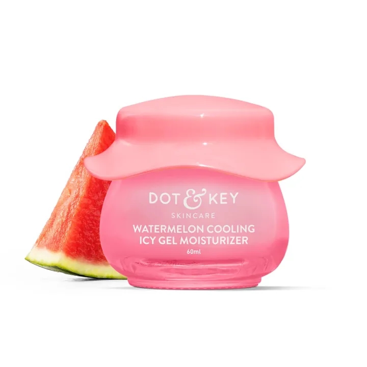 Dot & Key Watermelon Cooling Icy Gel Moisturizer | Instantly Cools Skin, Hyaluronic & Niacinamide | Controls Excess Oil, Boosts Radianc | Refreshes & Soothes Skin, Non-sticky & Non-greasy | 60g 1