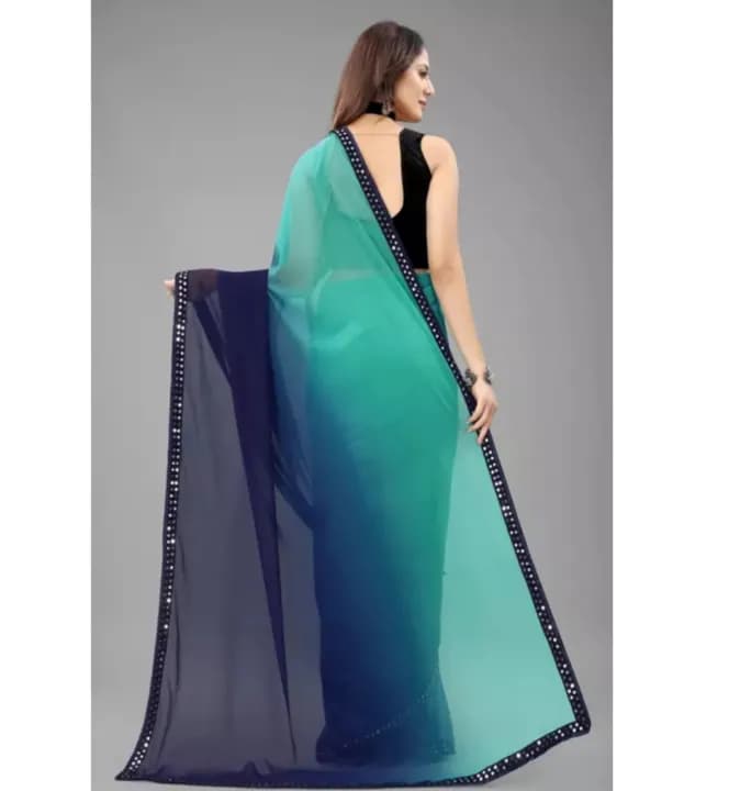 Multicolor Georgette Saree 2