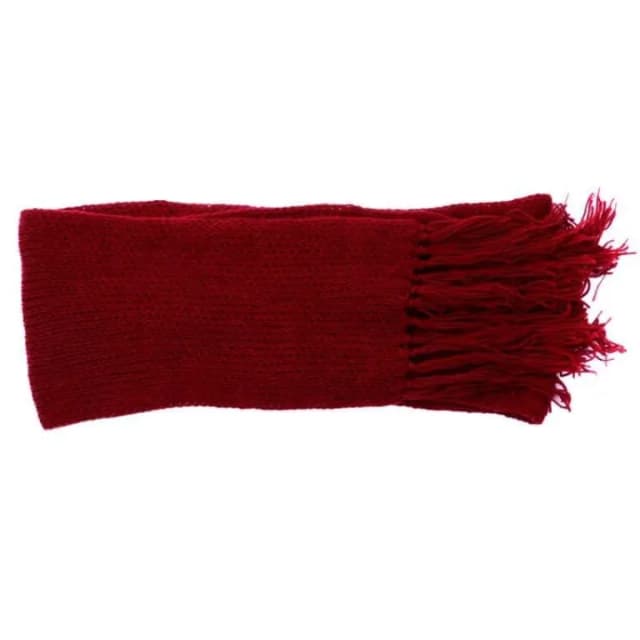Maroon Plain Woolen Scarves For Men