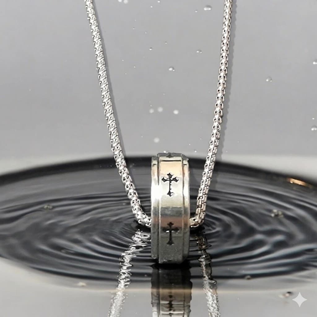 Chrome Hearts Cross Pendant Necklace for Unisex– Stainless Steel Chain Jewelry