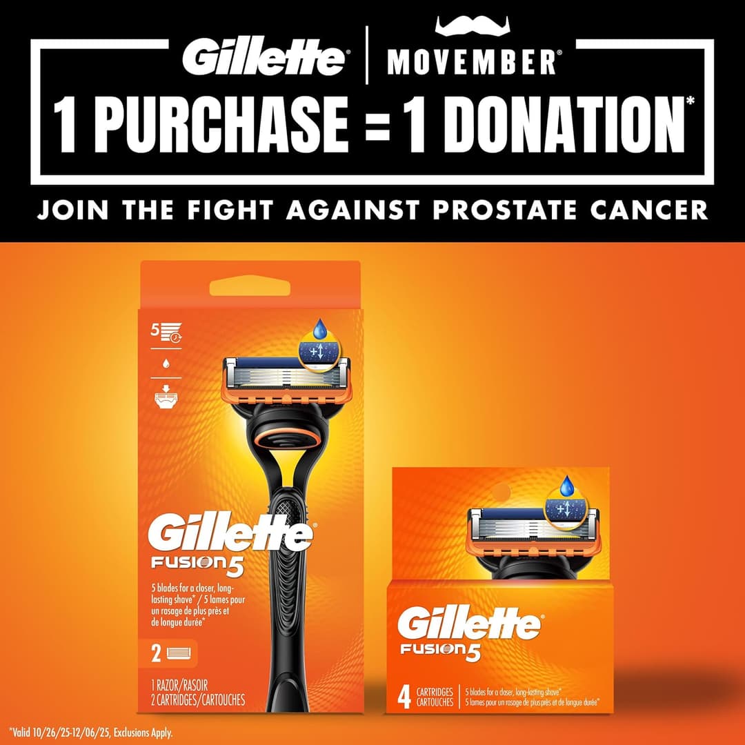 Gillette Fusion5 Men's Razor Blades - 4 Cartridge Refills 3
