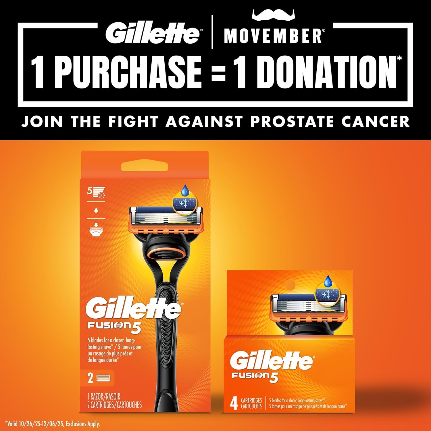 Gillette Fusion5 Men's Razor Blades - 4 Cartridge Refills 4