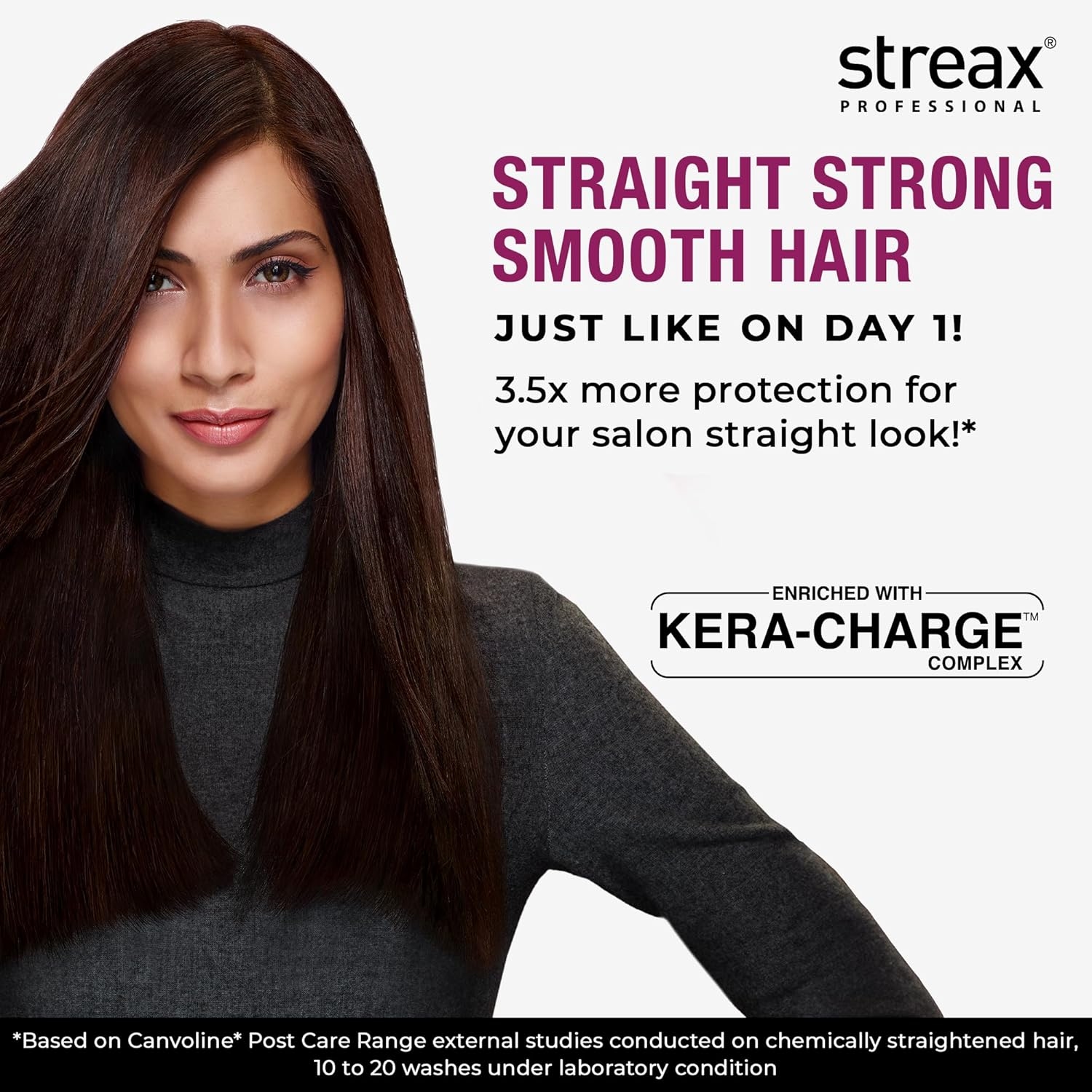 Streax Professional Canvoline Straightening Post Care Hair Serum with Baobab Oil 2