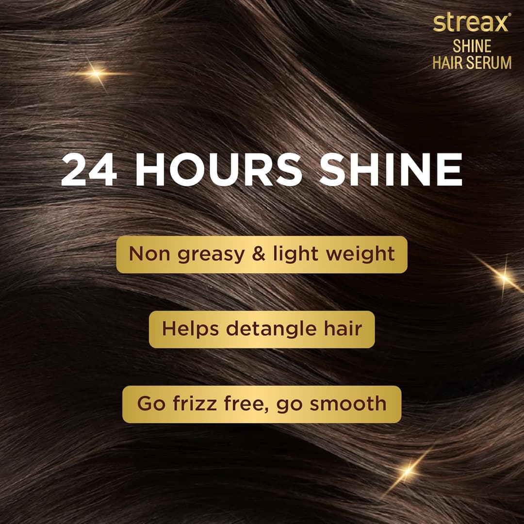 Streax Hair Shine Serum Vitalized with Walnut Oil 5