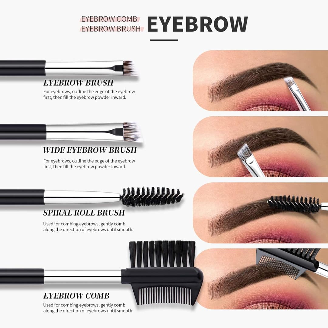 Double Ended Angled makup brush 1