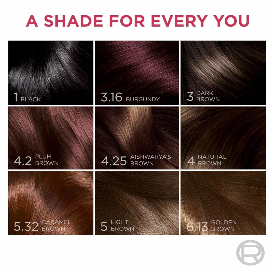 LOreal Paris Excellence Creme Hair Color - 4 Natural Brown 72ml+100g 6