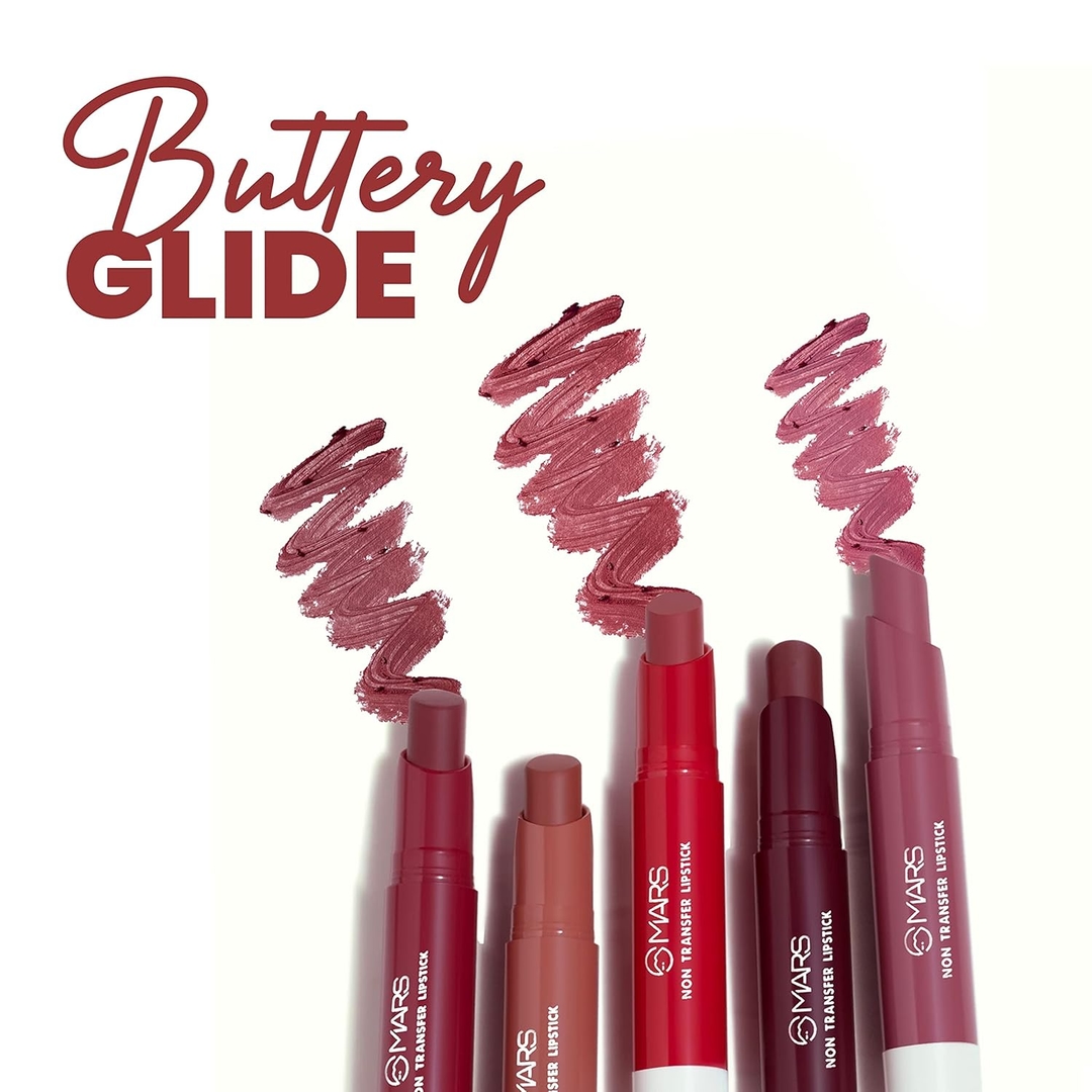 MARS Matte Super Stay Lipstick | Up to 12 Hours Long Lasting | Smudge Proof and Waterproof Lipstick for Women 2.6 gm 3