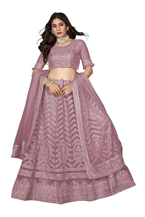 Lehenga set for Women Heavy Net Free Size