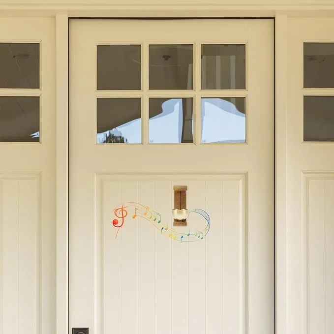 Wooden Door Decoration Bell Magnetic Portable Wireless Charm Door Bell 4
