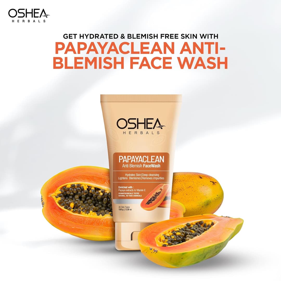 0shea Herbals Papayaclean Anti Blemishes Face Wash 5