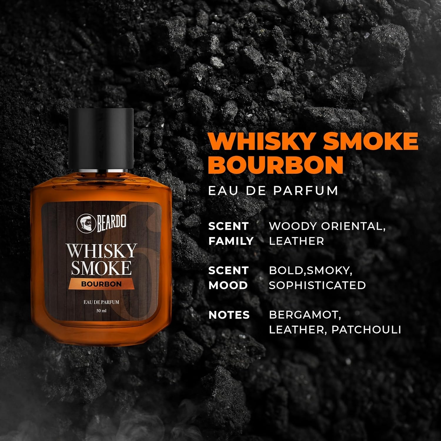 BEARD0 Whisky Smoke Perfume EDP (50ml) 3