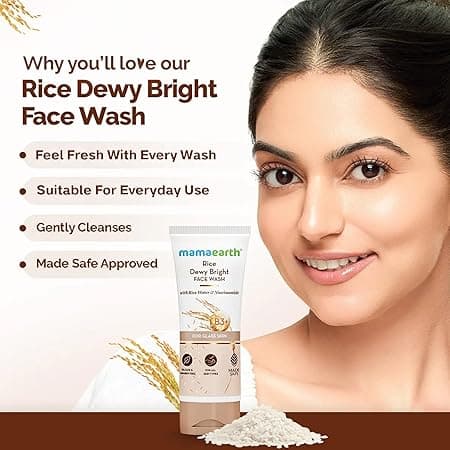 Mamaearth Rice Dewy Bright Face Wash With Rice Water & Niacinamide for Glass Skin 3