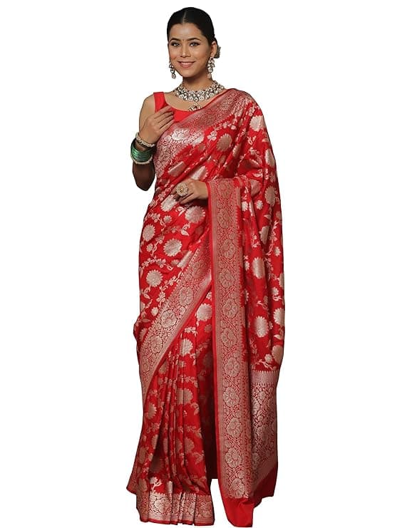 Women's Banarasi Saree Pure Kanjivaram Silk Saree Soft new ladies 2025 Design Wear Pattu Sarees Latest Sadi Party Sari collections With Blouse Piece