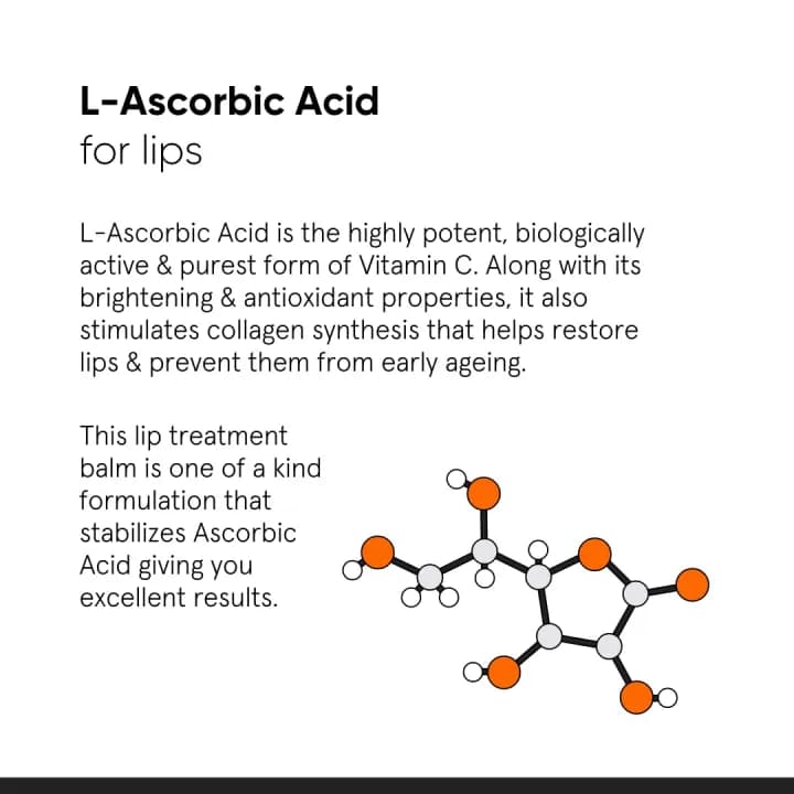 Minimalist 8% L-Ascorbic Acid Lip Treatment Balm with Vitamin E, Radianskin & Glycerine for Pigmented & Dark Lips 12gm 3
