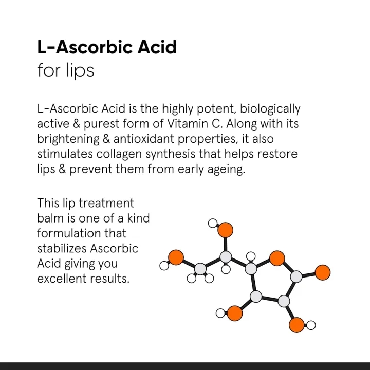 Minimalist 8% L-Ascorbic Acid Lip Treatment Balm with Vitamin E, Radianskin & Glycerine for Pigmented & Dark Lips 12gm 4