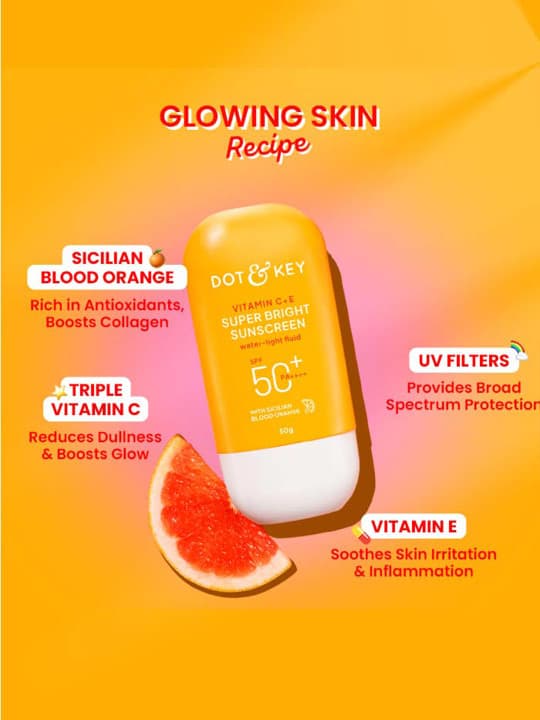 DOT & KEY Set of Vitamin C+E Moisturizer 25ml + Sunscreen 50g 1