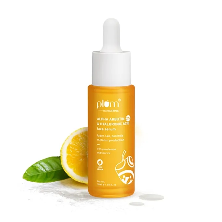 Plum 2% Alpha Arbutin & Hyaluronic Acid Face Serum With Yuzu Lemon (30ml) 1