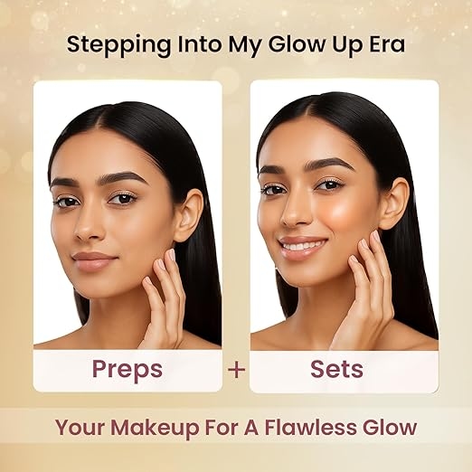 Swiss Beauty Glow Up Makeup Fixer | Preps + Sets | Dewy Radiance | For Face & Body | With Vitamin C & Hyaluronic Acid | 100ml 2