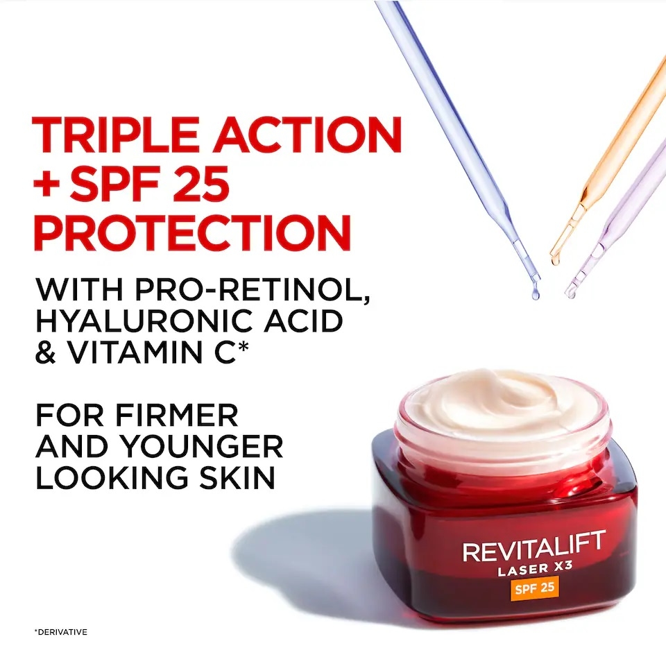 Loreal Paris Revitalift Laser Tipple Action Age Correcting Day Cream with SPF 25 - 50ml 4