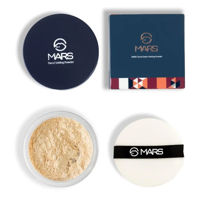 MARS Trend Setting Matte Loose Powder For All Skin Types | Lightweight & Long Lasting | Ultra Fine Setting Powder For All Skin Types For Face Makeup 8.0 Gm 1