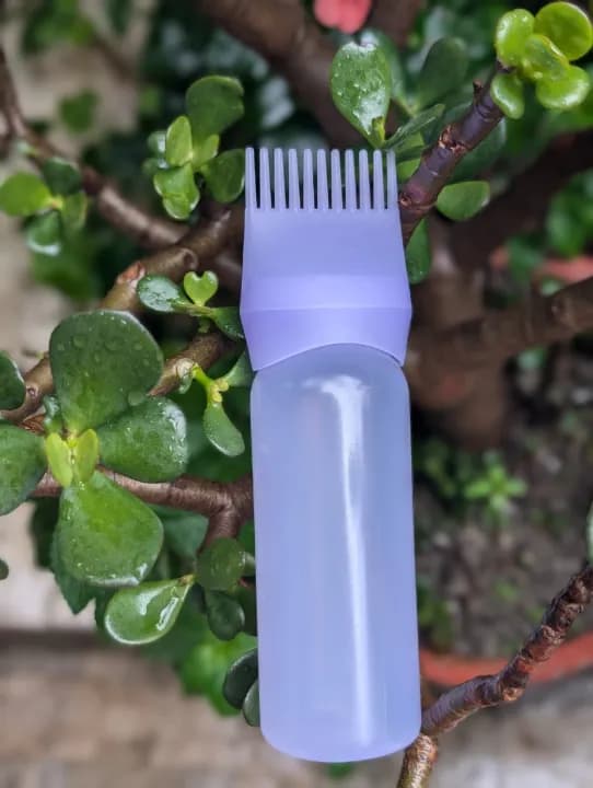 Oil Bottle with Comb Brush , Hair Color Applicator , Oil Applicator Bottle120 ML 5