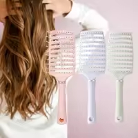 Vented Detangling Hair Brush Compact Curly Hair Brush for Travel Salon Women 1Pcs 1