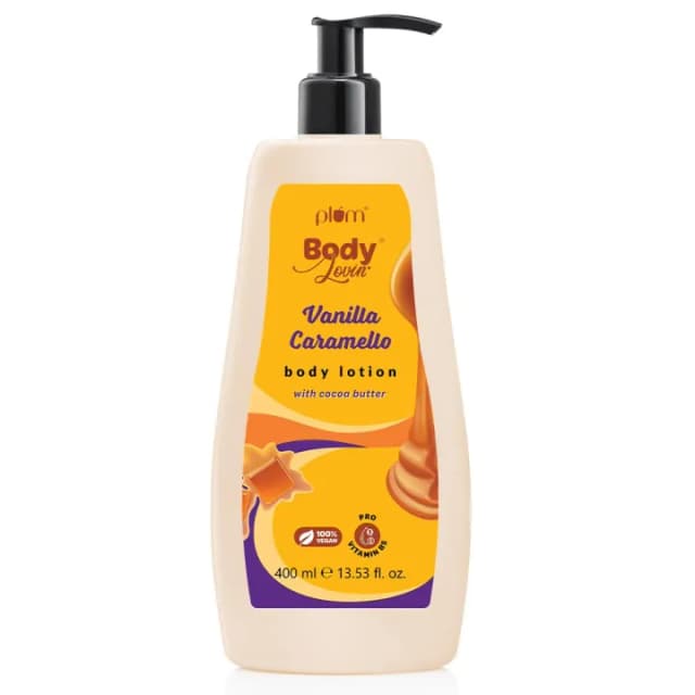 Plum BodyLovin' Vanilla Caramello Bestselling Body Lotion for Dry, Normal & All Skin type (400ml)