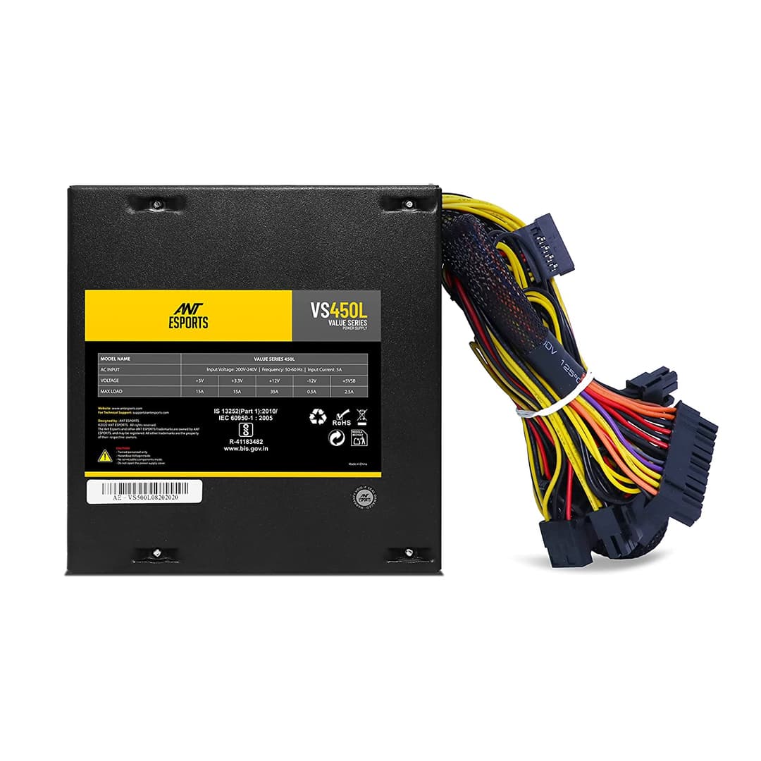 Ant Esports VS450L Value Series Black Power Supply 2