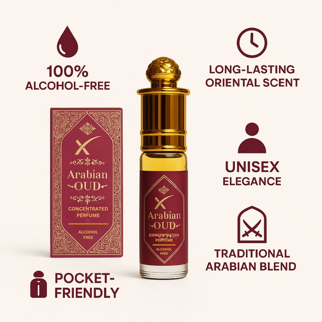 Mount Of Xcel Arabian Oud Attar Long Lasting Concentrated Perfume Roll on 6ml 3