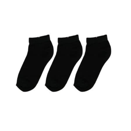 Ankle Socks for Men and Women, Pack of 3 Ankle length Cotton socks Black (Free Size)