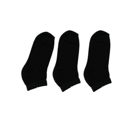 Ankle Socks for Men and Women, Pack of 3 Ankle length Cotton socks Black (Free Size) 2