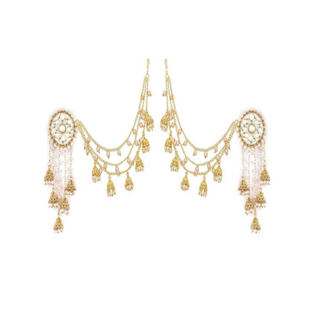 Bahubali Enspire Latkan Long Chain Earring Jhumki Earring for Women 2