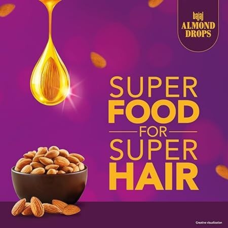 Bajaj Almond Drops Hair Oil, 475ml, 6X Vitamin E, Almond Oil 4