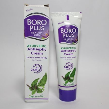 Boroplus Antiseptic Cream 120 gm, Provides 24Hrs Moisturisation Ayurvedic Cream For All Aeasons Hand Cream, Body Cream & Face Cream. 1