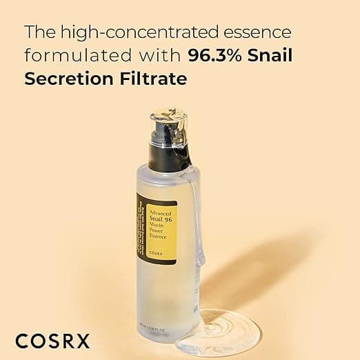 Cosrx Advanced Snail 96 Mucin Power Essence - 100ml, Hydrating Serum for Face with Snail Secretion Filtrate for Dull Skin & Fine Lines, Korean Skincare 1