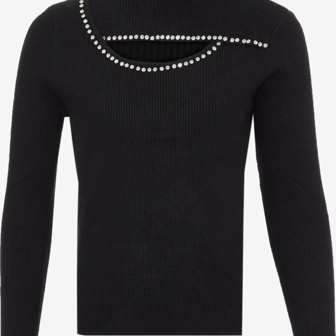 Casual Knitted Cut Top 2