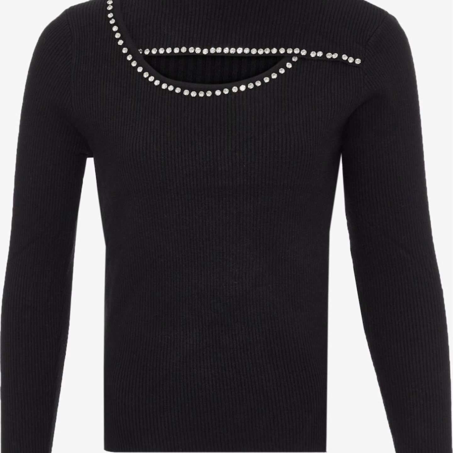 Casual Knitted Cut Top 2