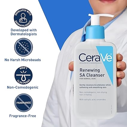 CeraVe Renewing SA Cleanser for Normal Skin (237ml) ( Made in America), NY, NewYork 3