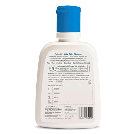 Cetaphil Oily Skin Cleanser , Daily Face Wash for Oily, Acne prone Skin , Gentle Foaming, 125ml 2