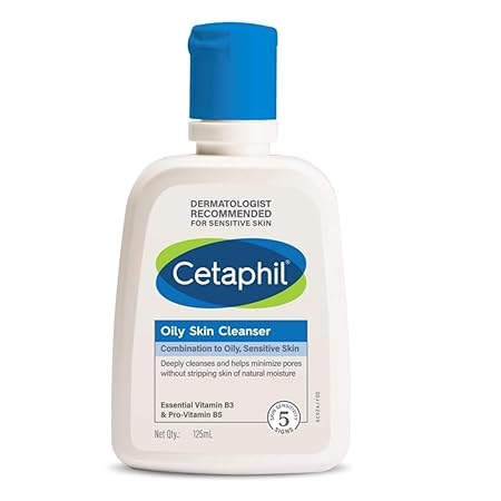 Cetaphil Oily Skin Cleanser , Daily Face Wash for Oily, Acne prone Skin , Gentle Foaming, 125ml 1