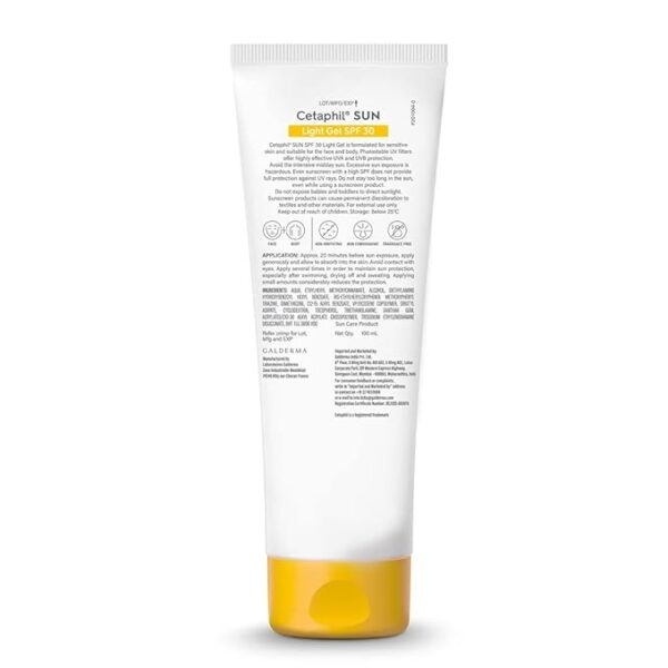 Cetaphil Combination Skin Sun Spf 30 Sunscreen 50 ml, Very High Protection Light Gel, Water Resistant 2