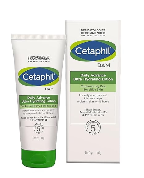 Cetaphil Daily Advance Ultra Hydrating Lotion For Dry/Sensitive Skin, Long Lasting Moisturizer For Face & Body, Multi, 100 G 2