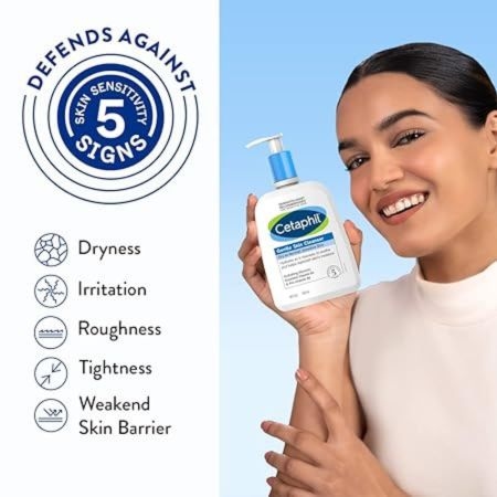 Cetaphil Gentle Skin Cleanser - 500ml, For Dry, Normal Sensitive Skin, Hydrating Face Wash With Niacinamide,Vitamin B5, Dermatologist Recommended, Paraben, Sulphate Free. 6