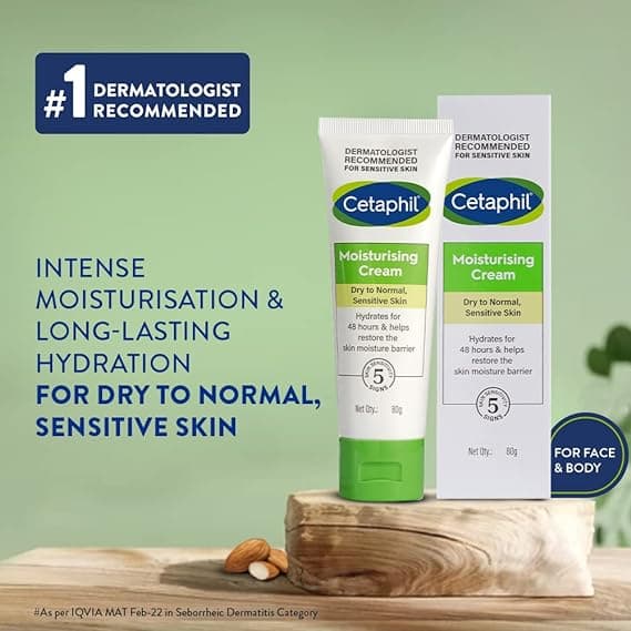 Cetaphil Moisturising Cream Dry to Normal skin - 80 gm 2